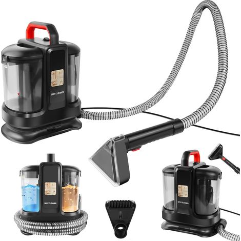 Nettoyeur de canapé pour tapis, conception à double réservoir d'eau, nettoyeur partiel électrique de 450 watts, peut nettoyer les taches et les taches d'animaux sur les tapis, les escaliers, les meubl (1/5)