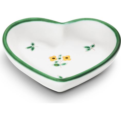 Gmundner Keramik Streublumen, Herzschale (L:10cm)