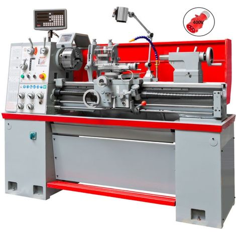 Tornio parallelo da ferro metallo con visualizzatore 400v Holzmann ed1000kdig