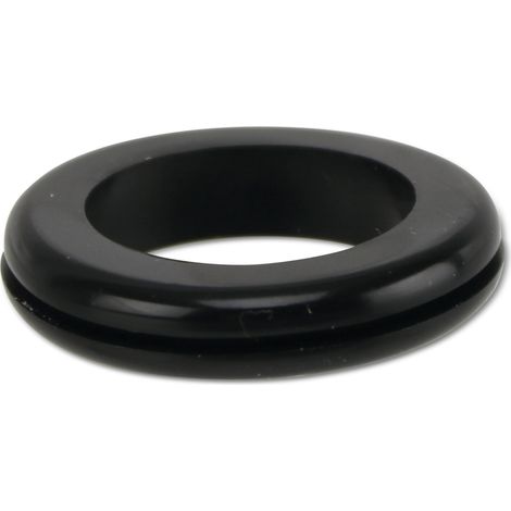 Passe-câbles KSS PVC souple, noir, épaisseur de plaque 1,5, diamètre de trou 25, ouvert, 1 pièce