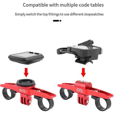 TT Lenker-Computerhalterung Fahrradcomputer-Halterungsadapter Schwarz--