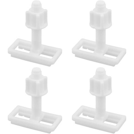 BUNTHAUS Lot de 4 vis de rechange pour siège de toilette avec écrous en plastique (1/5)