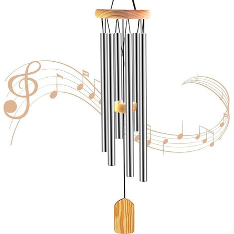 Carillon à vent d'extérieur, décoration pour balcon, porte, terrasse et jardin (1/5)