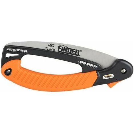 Scie pliante - Lame en acier trempé 24 cm - Verrouillage de sécurité intégré - Pour jardinage, randonnée et camping - 1 pièce