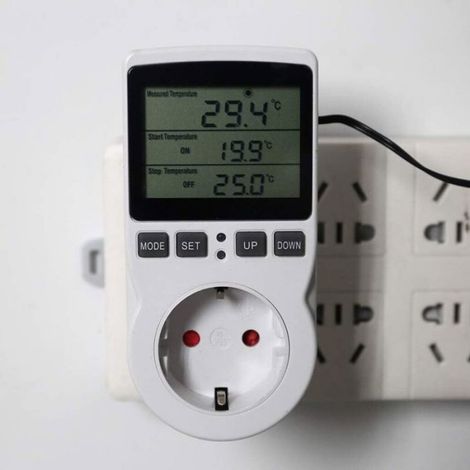Thermostat Numérique - Sonde 1,7 M - 220 V / 110 V - 15 A - Pour Chauffage Refroidissement Couveuse (1/4)