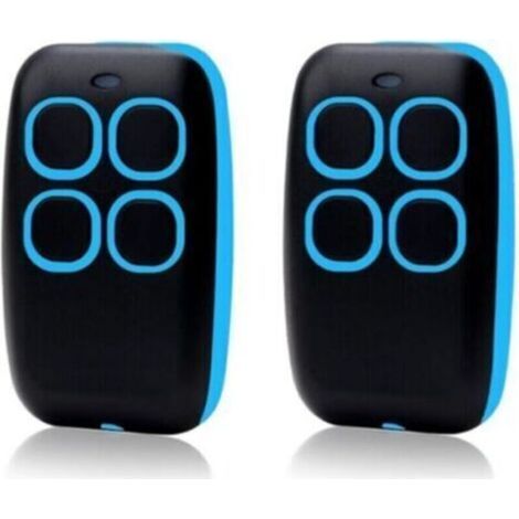 Télécommande universelle 2 pièces 4 en 1 pour portails et garages Télécommande multi-fréquence Rolling Code 280 à 868 MHz, programmateur auto-apprenant avec liste de compatibilité (1/5)