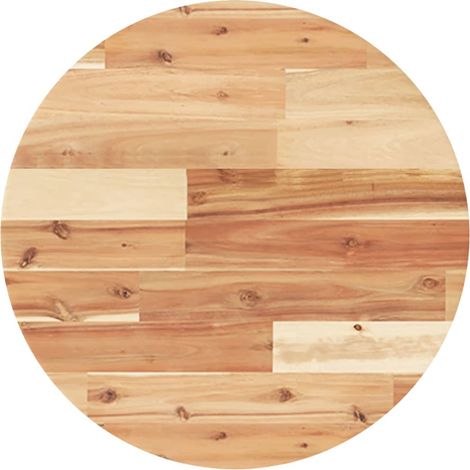 Dessus de table Dessus de bureau Plateau de table rond Ø50x2 cm bois massif d'acacia