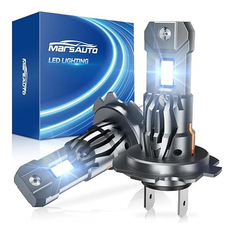 H7 40000LM Led Bulb, H7 LED Mini Size, Replacement for Halogens, 6500K 12000RPM Cooling Fan, Plug and Play (1/5)