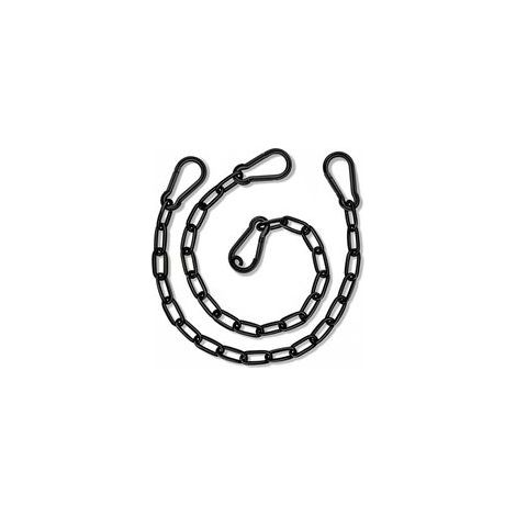 2 pièces de chaînes en acier inoxydable,Solide chaîne d'extension, Chaînes de chaîne d'acier, Chaîne de 50 cm noire,Pour les portes de clôture, les objectifs de cage pour animaux de compagnie (1/5)