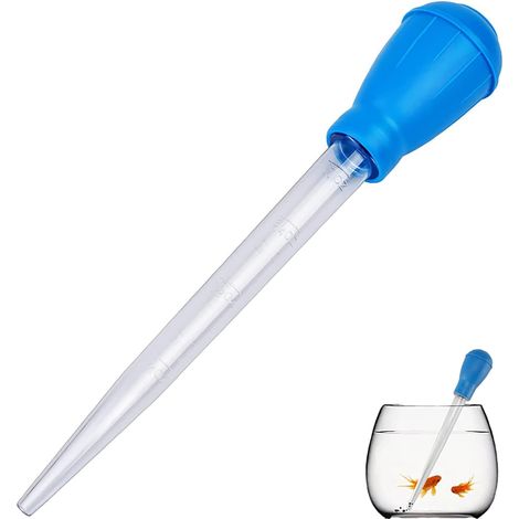 Changeur d'eau manuel 30 ml pour aquarium, nettoyeur de déchets, distributeur de nourriture pour coraux, pipette de nettoyage pour gravier, tuyau pour liquide d'aquarium (1/5)