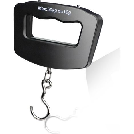 Digital luggage scale - Hanging model in black ABS - Lightweight and portable (1/5)