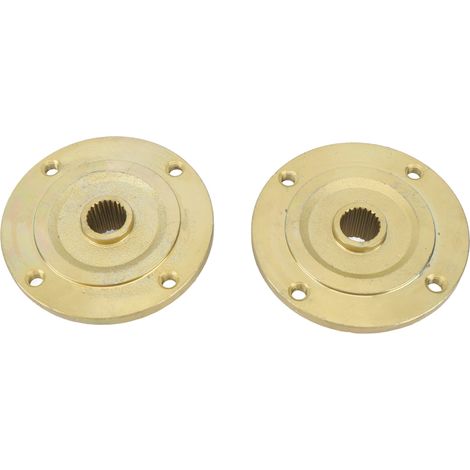 Moyeu de roue arrière 1 paire avec boulons M10, 4 trous 23T, robuste, compatible roues 7-8 pouces pour quad, go-kart et ATV (1/5)