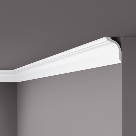 Eckleiste NMC GL NOMASTYL Noel Marquet Zierleiste Stuckleiste Zeitloses Klassisches Design weiß 2 m (1/5)