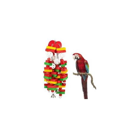 Juguetes grandes para loros, ideales para cacatúas, loros grises africanos, guacamayos y loros amazónicos. Regalo perfecto para amantes de las aves - Crezuo