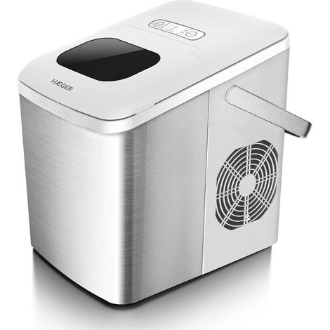 Haeger Pure Ice 120W Eismaschine Edelstahl 12kg/24h