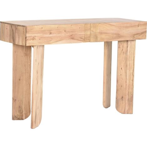 Table console élégante en bois de manguier - Bois naturel clair (1/5)