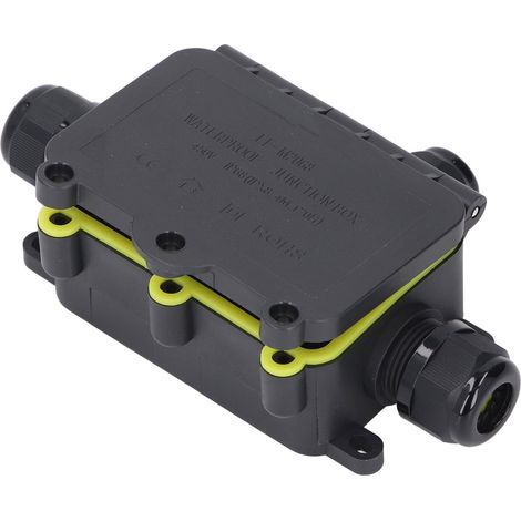IP68 wasserdichte 3-Wege-Anschlussdose aus Kunststoff für externes Stromkabel, für 450-V-Außenbeleuchtung (1/5)
