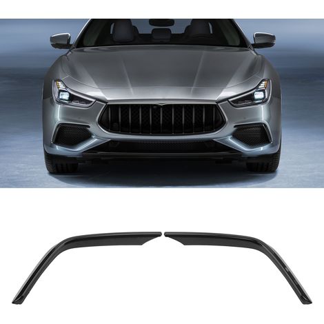 (T06) Paar glänzend schwarze Frontstoßstangen-Kühlergrillblenden für Maserati Ghibli S Q4 GranSport M157 ab 2017 (1/5)