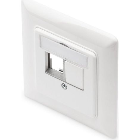 ASSMANN DN-93832 DIGITUS - PANNELLO FRONTALE E TELAIO DA INCASSO, COLORE: BIANCO (1/4)