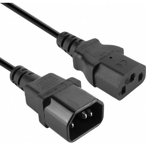 Vultech ALIM15-IN câble électrique Noir 1,5 m Coupleur C14 Coupleur C13