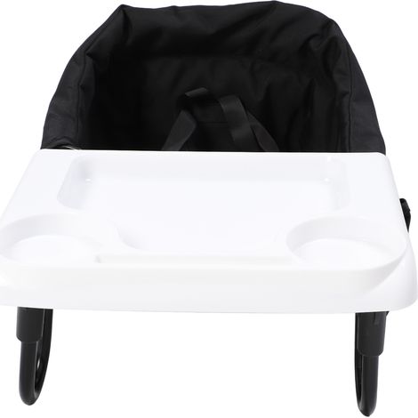 Chaise haute à accrocher, en tissu Oxford, multifonctionnelle, portable et pliable, idéale pour les tout-petits (noire). (1/5)