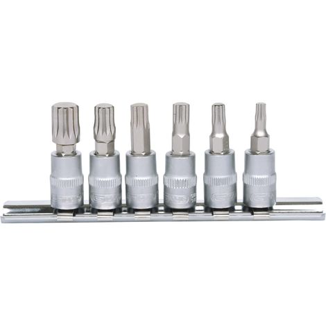 jeu de douilles à embout 1/4" XZN, 6 pces, M4-M10 (1/2)