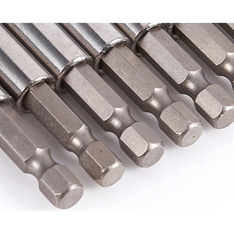 Porte embout, 10pcs Porte Embout Magnetique, porte embout visseuse aimanté, porte-embouts de tournevis magnétiques pour perceuse, tournevis, tête de lot 6,35 mm (1/4)