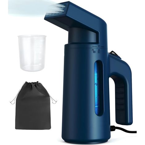 Appareil défroisseur vapeur 700 W pour vêtements, chauffe en 40 s, réservoir 180 ml et débit vapeur de 25 g/min (1/5)