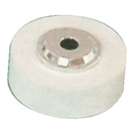 Butée de sol plate laiton chromé diamètre 30mm sans vis - 1130CB