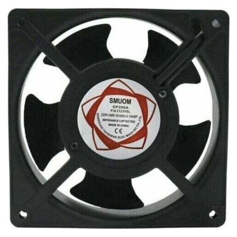 Ventilateur axial pour bote de cheminée Insérable Haute température Pales en métal Silencieux Universel 120 x 120 x 38 mm (1/2)