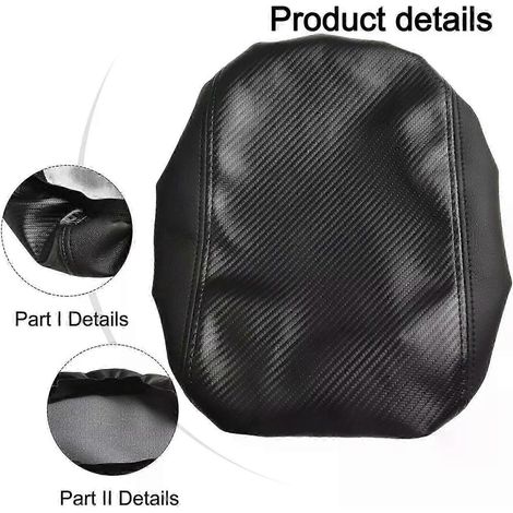 Housse de protection d'accoudoir de voiture décorative intérieure en similicuir grain carbone pour Ford Explorer 2011-2019 - JXLGV (1/5)