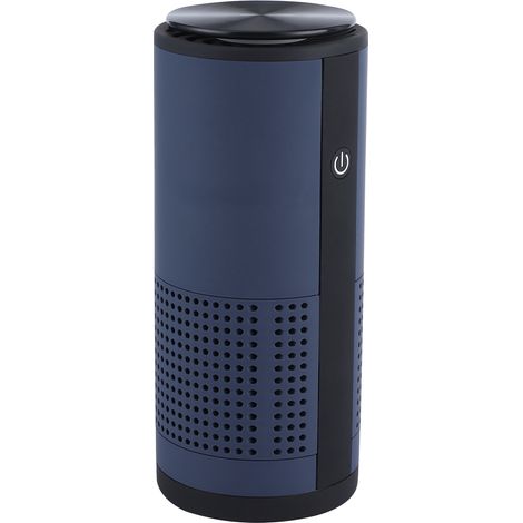 Purificateur d'air à ions négatifs longue durée 2000 mAh, purificateur d'air portable pour voiture sans zone morte, rechargeable par USB, bleu marine. (1/5)