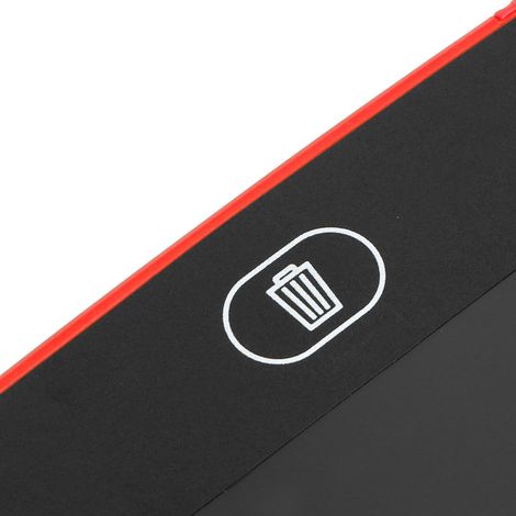 Lavagna LCD da 8,5 pollici - Tavoletta per scrivere con stilo per bambini, schermo chiaro e portatile (225x145 mm, rosso, ABS+LCD) (1/4)
