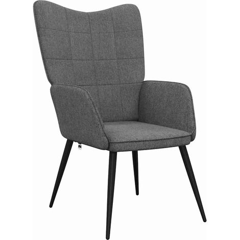 Maison Exclusive - Sedia Relax Grigio Scuro in Tessuto (1/5)