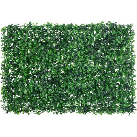 Clôture à feuilles d'arbustes artificiels 24 pcs Vert 40x60 cm (1/5)