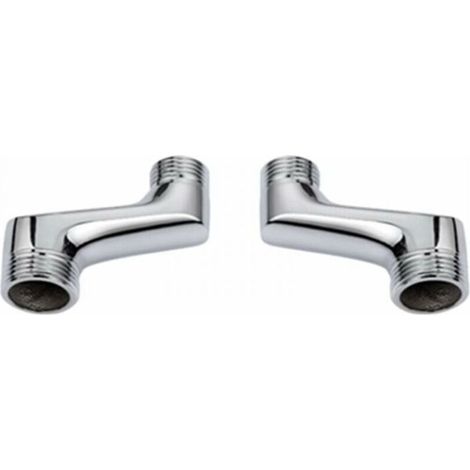 Raccord contre coudé laiton G1/2 à G3/4 – Bras pivotant réglable – Résistant à la corrosion – Installation facile pour salle de bain (1/3)