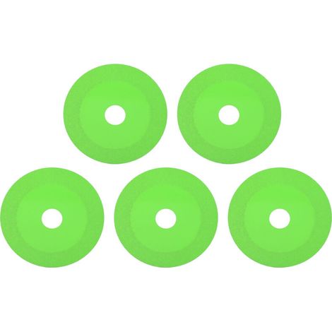 5 Pièces Disque de Coupe en Verre 1mm Lame de Scie Roue Mince Disque de Coupe en Verre Lame pour Roue Verre Céramique Coupe Vert (1/5)