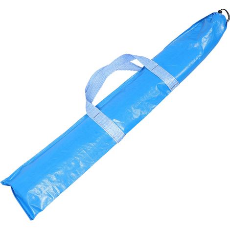 Housse de Parasol de Jardin Imperméable et Résistante à l'usure Ouverture Zippée Spacieuse en Tissu Tissé Bleu avec Grosse Capacité Poignées Renforcées et Bandoulière