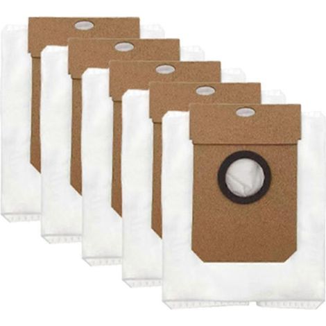 5er-Pack Staubbeutel für Conga 1090/8090 Ultra/10000/9090 AI/7490/Eufy L50/L60 SES/Viomi Alpha 3Pro