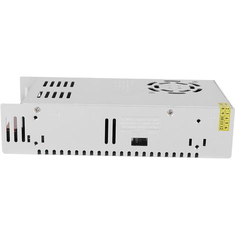 Alimentation LED 48V 8.3A 400W, Adaptateur DC48V en alliage d'aluminium pour écran LED, bande lumineuse, imprimante 3D, transformateur S-400-48, entrée AC 110/220V±15% (1/5)