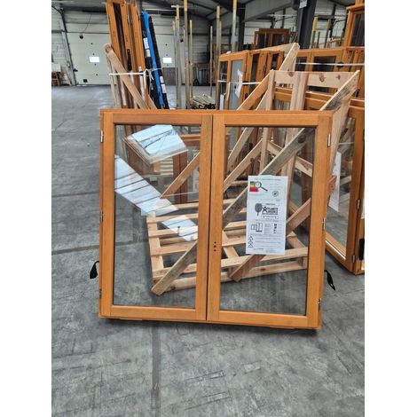 [jamais Utilise] Fenêtre Bois 2 Vantaux 115x120 Cm Côtes Tableau Second Choix (n°411 Et 414) Gd Menuiseries