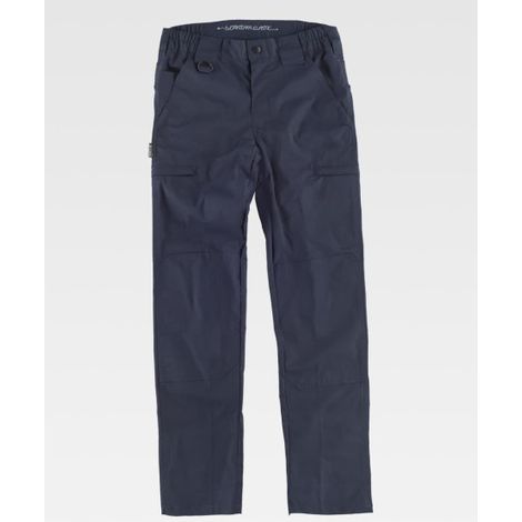 Pantalón de Trabajo Elástico Ripstop - Comodidad y Resistencia Profesional Workteam B4033 L Marino (1/2)