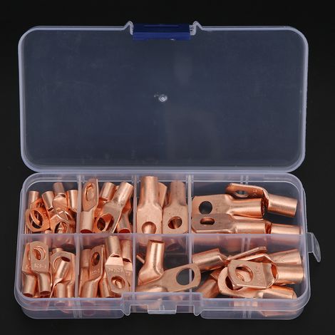 60 pièces SC Bornes en cuivre étamé Accessoires de câblage Pièces électriques pour connecteurs industriels (1/5)
