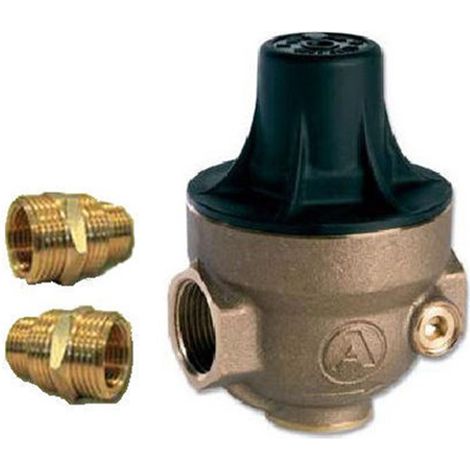 Itron – Réducteur de pression eau 3 bars – Corps bronze avec chapeau composite – 2 raccords 15X21 et 20X27 – Multifileté réversible 16 combinaisons