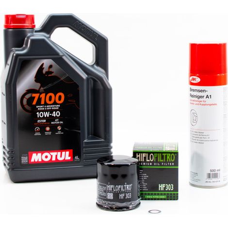 Kit Entretien Vidange Standard pour HONDA NT 650 V Deauville de 1998 à 2005 - MOTUL 7100 10W40 4L