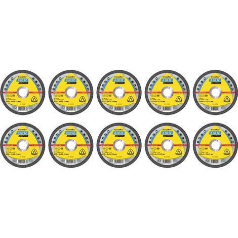 Boîte de 10 Disques à tronçonner Type A 60 TZ, 125X1X22,23 plat pour Acier inoxydable, Acier - Klingspor (1/4)