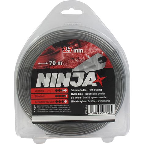 Filamento de nailon redondo Ninja 2,7 mm 70 m.