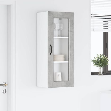 vidaXL Panneau de lave-vaisselle Kalmar Gris béton 40 x 31 x 100 cm (1/5)