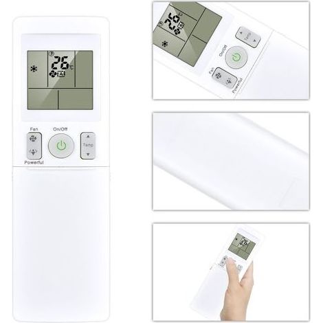 ARC466A2 Télécommande de rechange pour climatiseur Daikin FVXG25K2V1B FVXG35K2V1B FVXG50K2V1B NEXURA Series