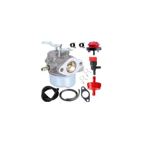 Carburador 640052 para Tecumseh HMSK80 LH318SA 640349 924082 932101 640052 640054 924050 Ariens ST624 ST824 ST1032 Compatible con Yard Machines 31AE640F000 31AE6 (1/5)